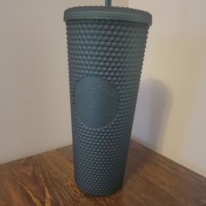 NWT Dark Green Matte Starbucks Tumbler